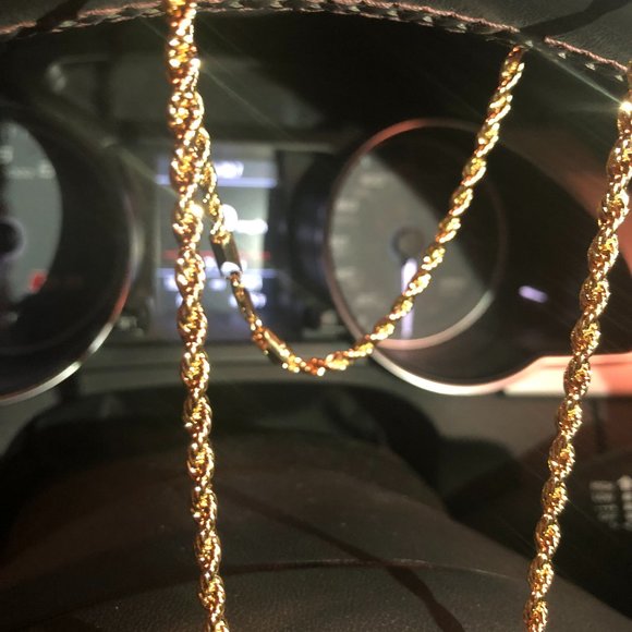 WOW!!! Men's 14k Gold Stamped Italian Chain 24" Inches - Picture 3 of 5